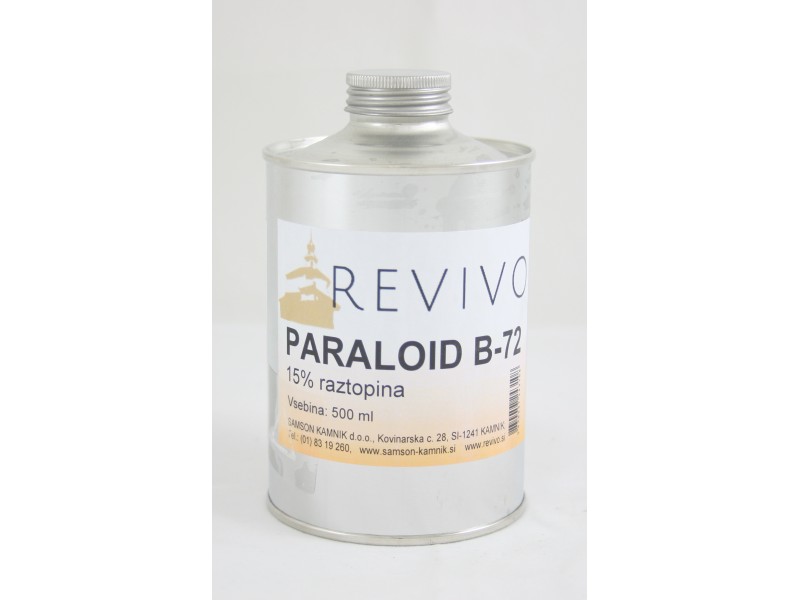 PARALOID B 72 Acrylic Resin In Ethyl Acetate, 15 % 500 Ml